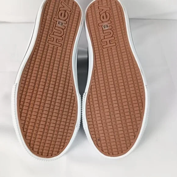 Hurley Chloe Canvas Slip On Sneakers Women 6.5 Black Low Top Casual NWOB - Picture 5 of 8